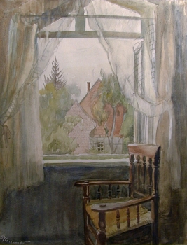 Ernst Pflaumer, Blick aus dem Fenster zum Nachbarhaus