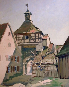 Kurt Mayer-Pfalz, Castle gate in Cadolzburg