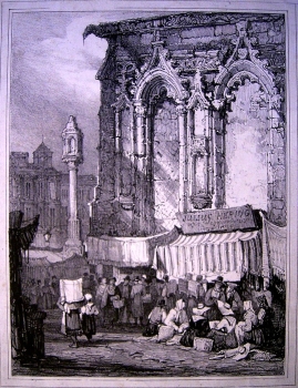 Samuel Prout, Ansicht des Nürnberger Markts