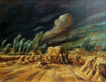 Conrad Völkel, hay at Stormy atmosphere