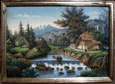 Unknown (um 1890), Mountains with Farm