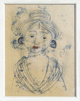 Unsigned, portrait of an Indian woman