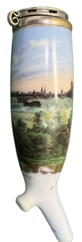 Pipe bowl circumferential view of Nuremberg 19th century