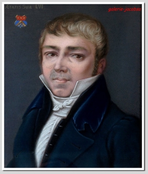 Stevens, Agapit (1849-1917), Portrait: Joseph Chochart de la Chochardiere, Pastell