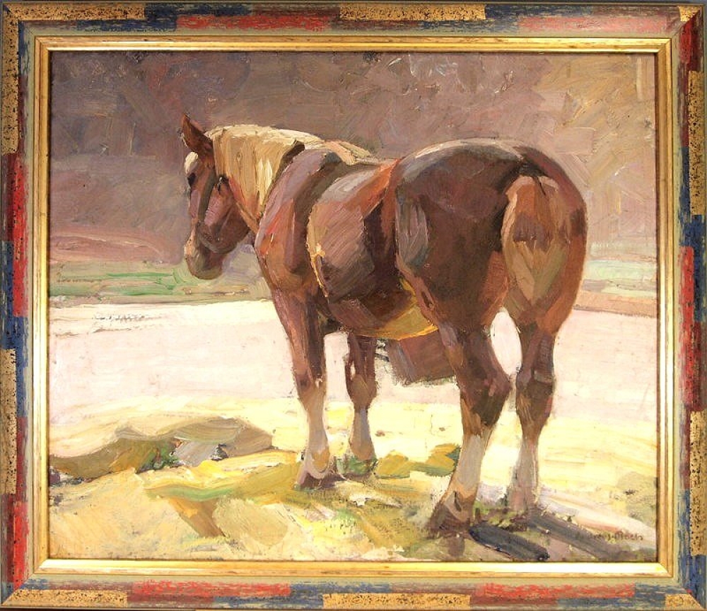 Andreas Bach (1886-1963), ruhendes Pferd