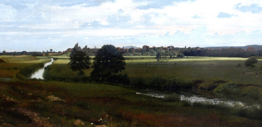 Carl Fleischmann, Blick auf Mögeldorf - Nürnberg 1884