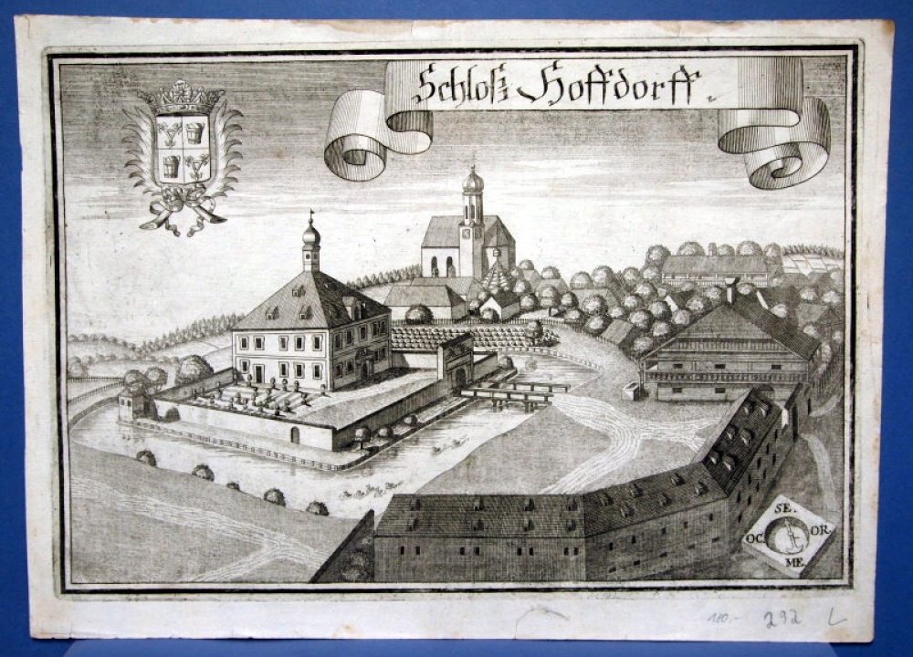 Michael Wening (1645- 1718), Castle Hoffdorff, today Castle Hofdorf, Mengkofen