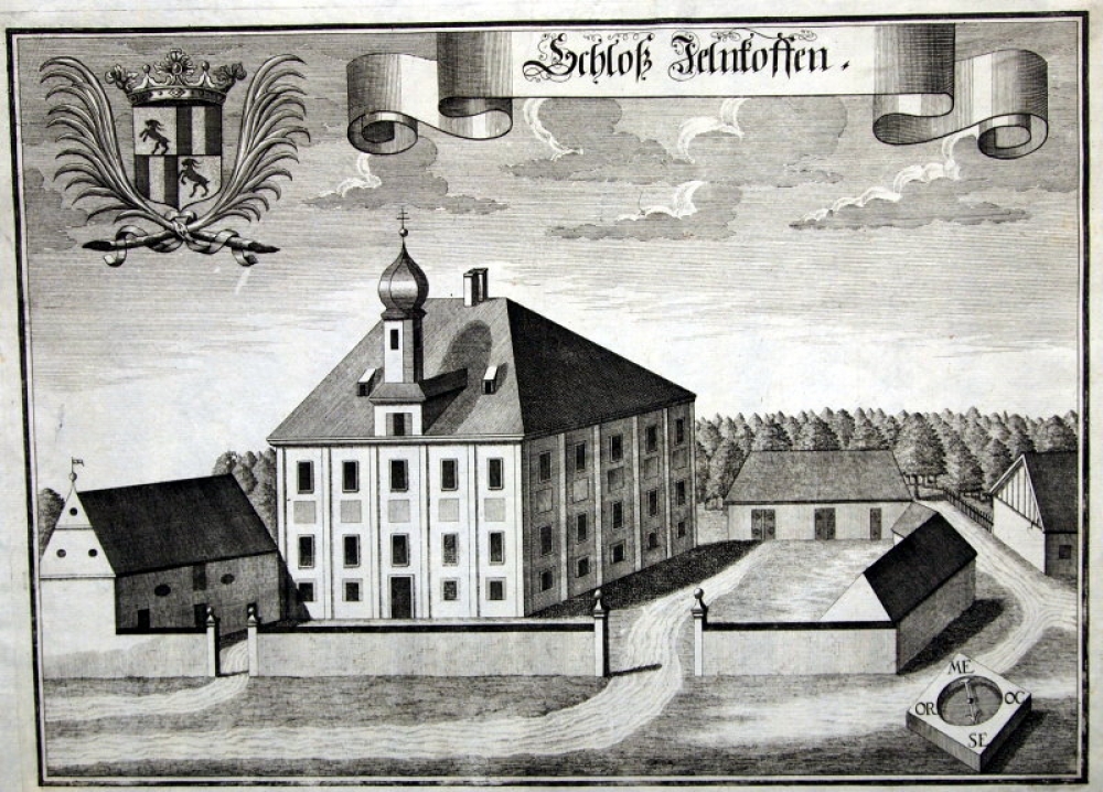 Michael Wening (1645- 1718) Schloß Jelnkoffen, heute Schloss Jellenkofen bei Ergolsbach