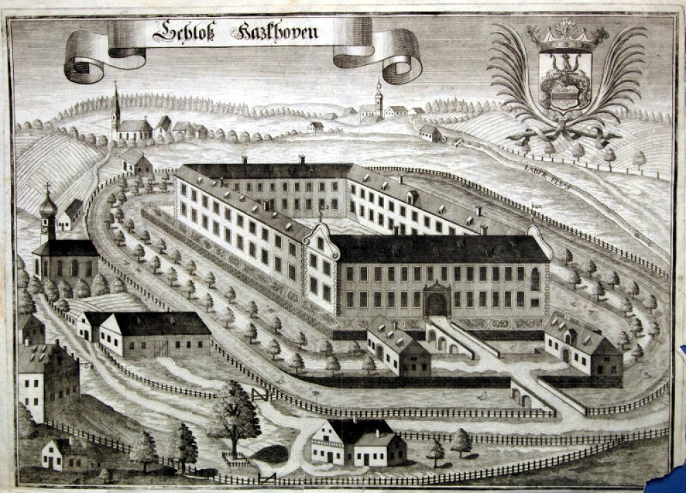 Michael Wening (1645- 1718), Schloß Hazthoven, heute Schloss Niederhatzkofen bei Rottenburg