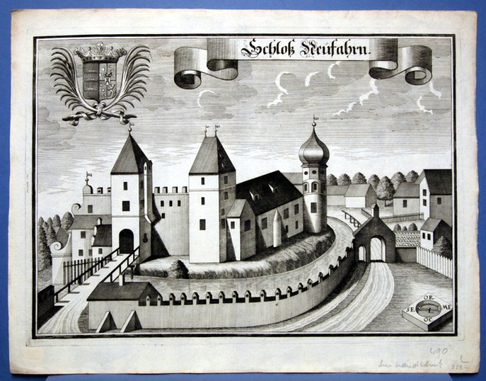 Michael Wening (1645- 1718), Castle Neufahrn, Landshut, Lower Bavaria