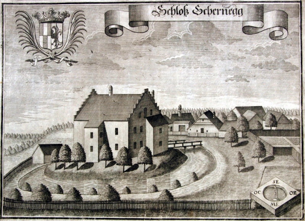 Michael Wening (1645- 1718), Castle Schernegg, Eggenfelden, Rottal/ Inn