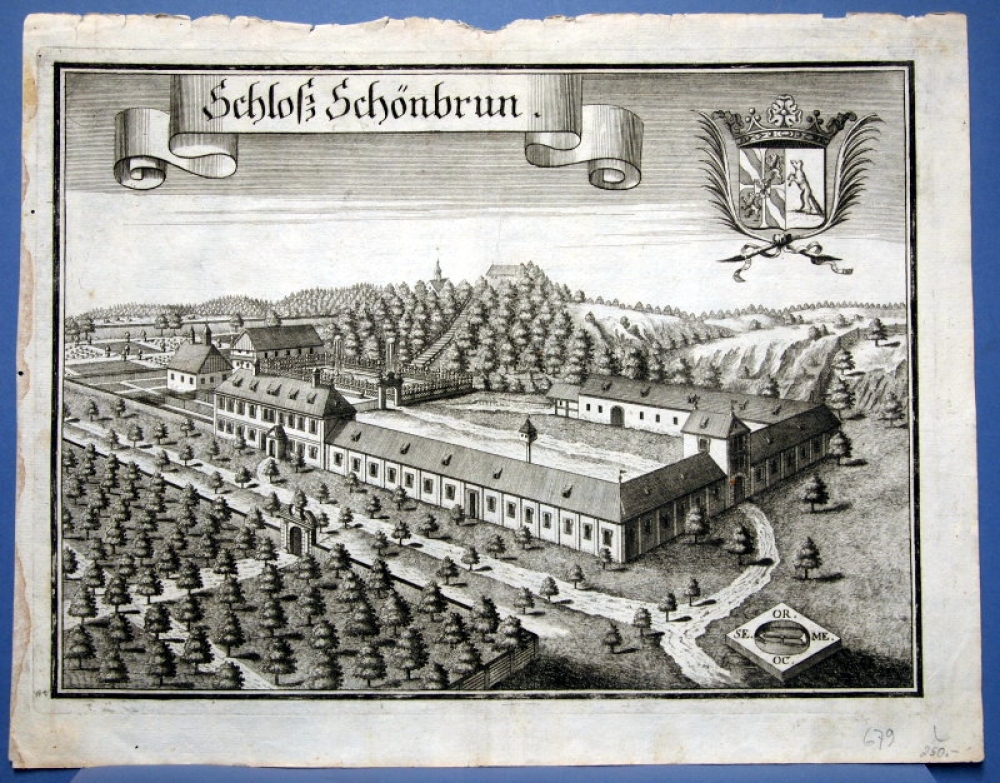 Michael Wening (1645- 1718), Castle Schönbrun, today Schönbrunn, Landshut