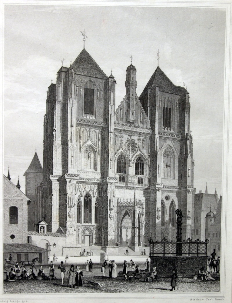 Ludwig Lange (1808-1868), Carl Rauch, The Cathedral of Regensburg