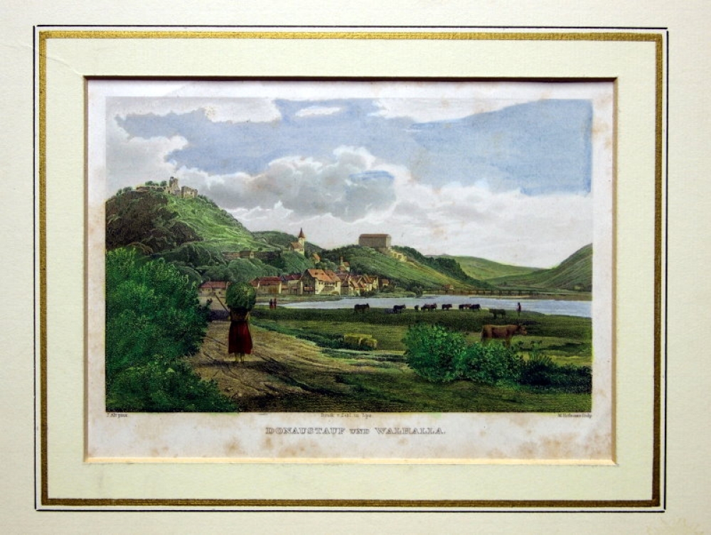 J. Alt (1789-1872), Donaustauff und Walhalla