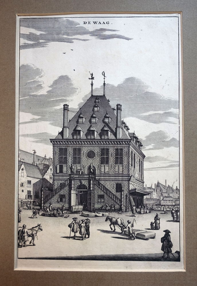 Amsterdamm, De Waag (Die Waage), Kupferstich