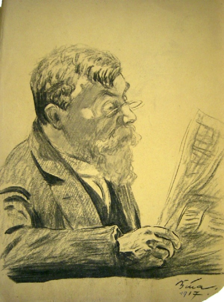 Peter Bina, Porträt vom Vater des Künstlers
