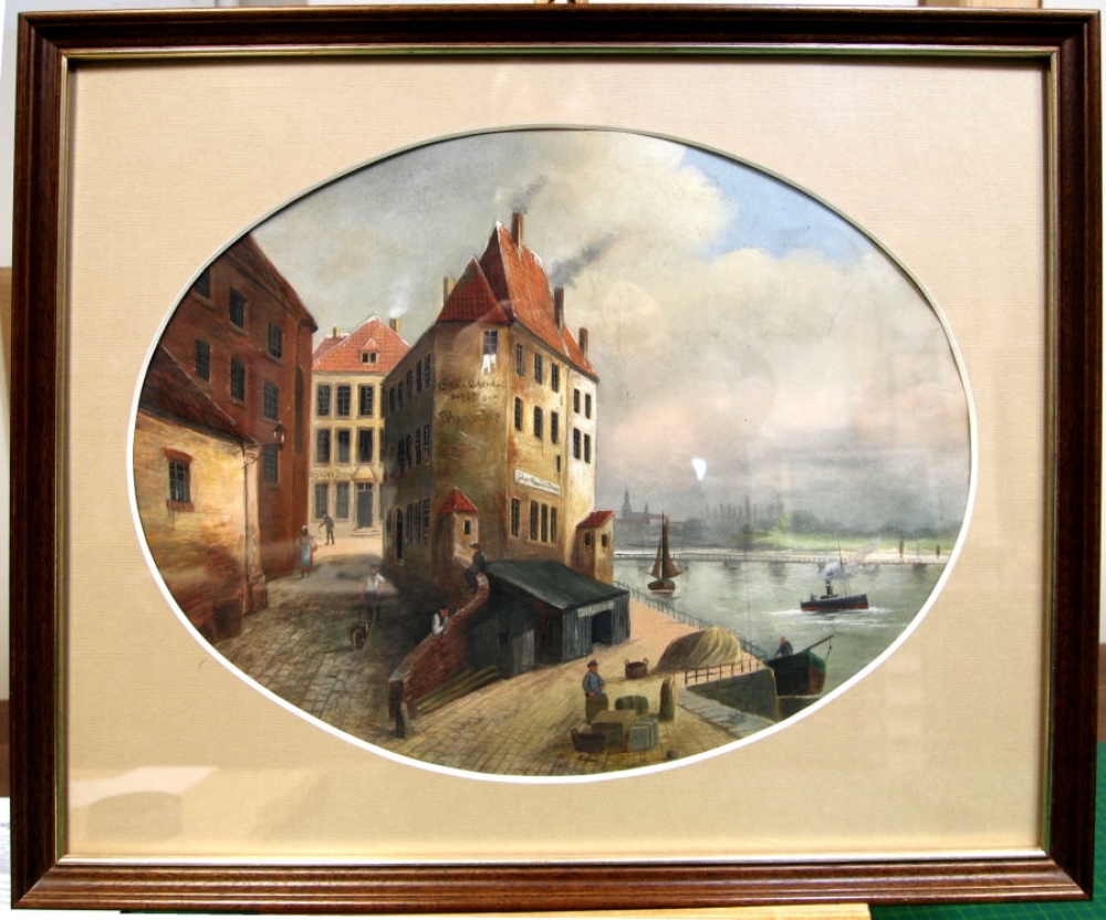 Düsseldorf, Rheinufer 1850