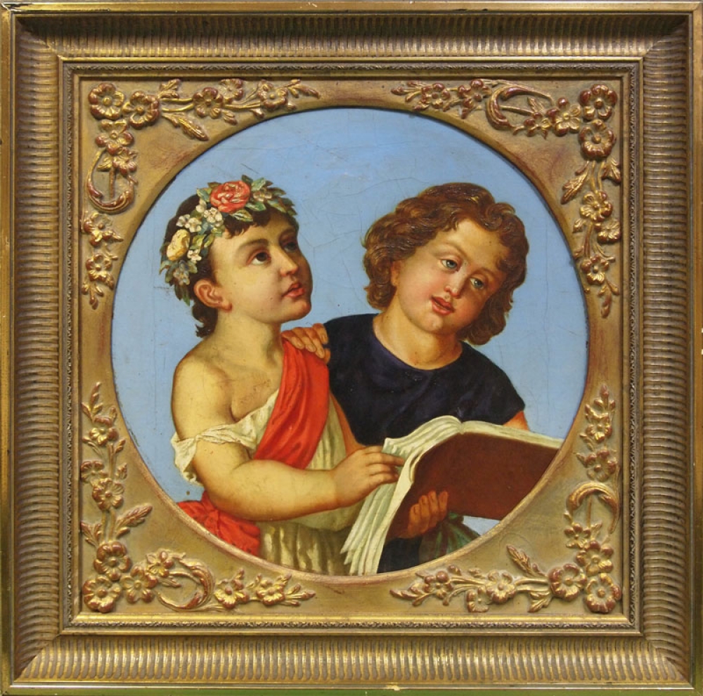 Unsigned, Two boys reading