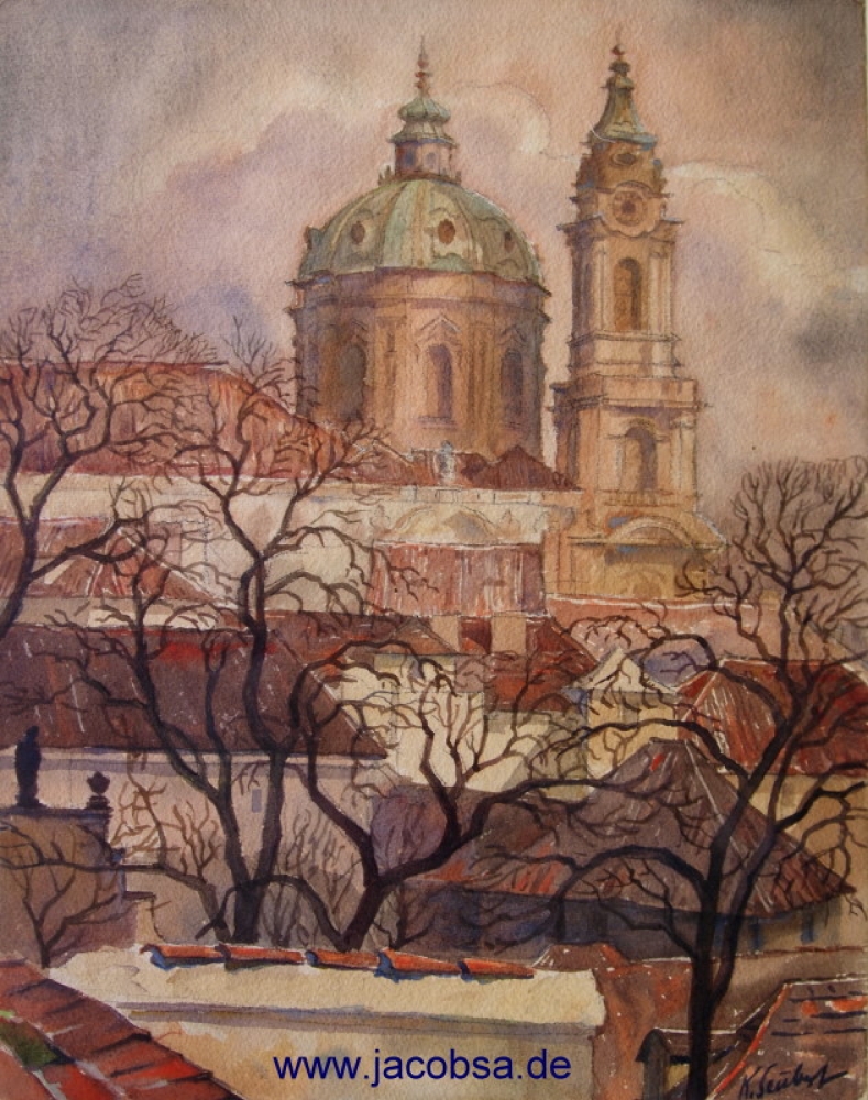 Karl Seubert, St. Nicholas Church in Prague