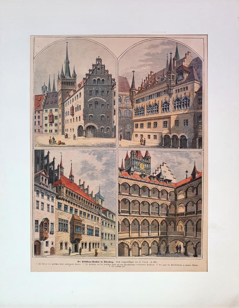 Unknown, The New City Hall in Nuremberg after Original Drawings by F. Trost