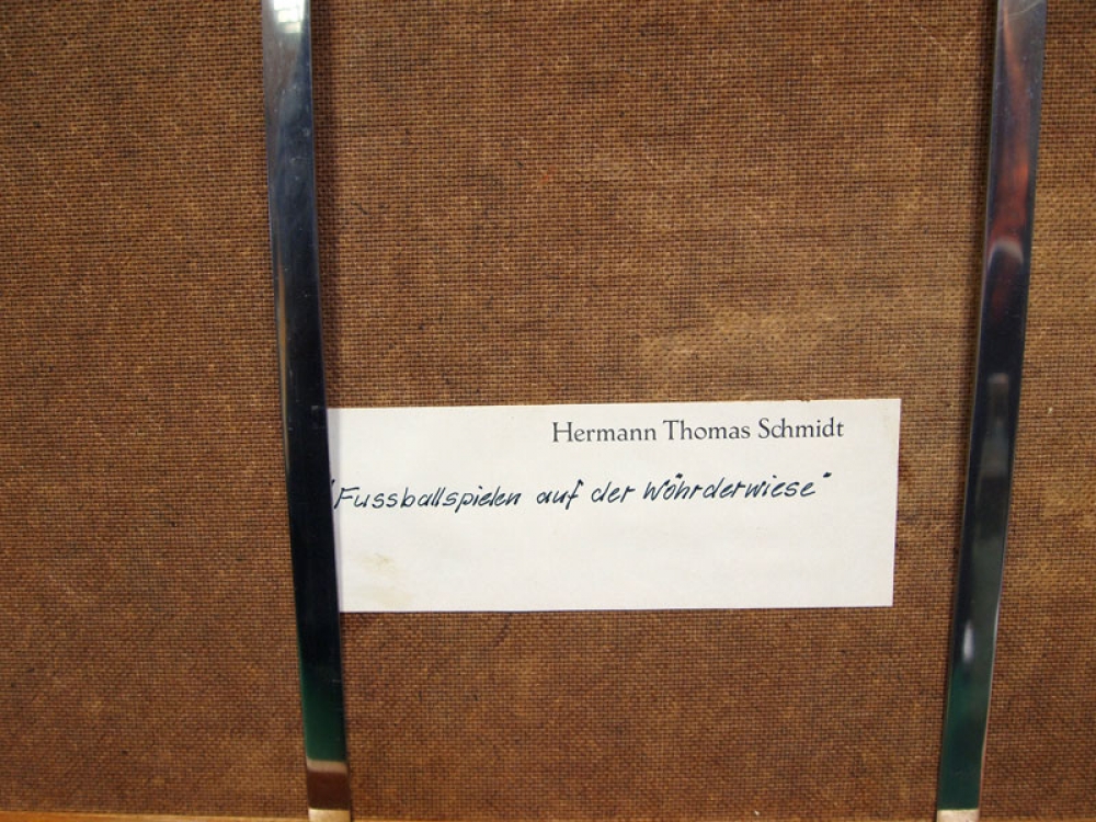Hermann Thomas Schmidt, Fußballspielen auf der Wöhrder Wiese