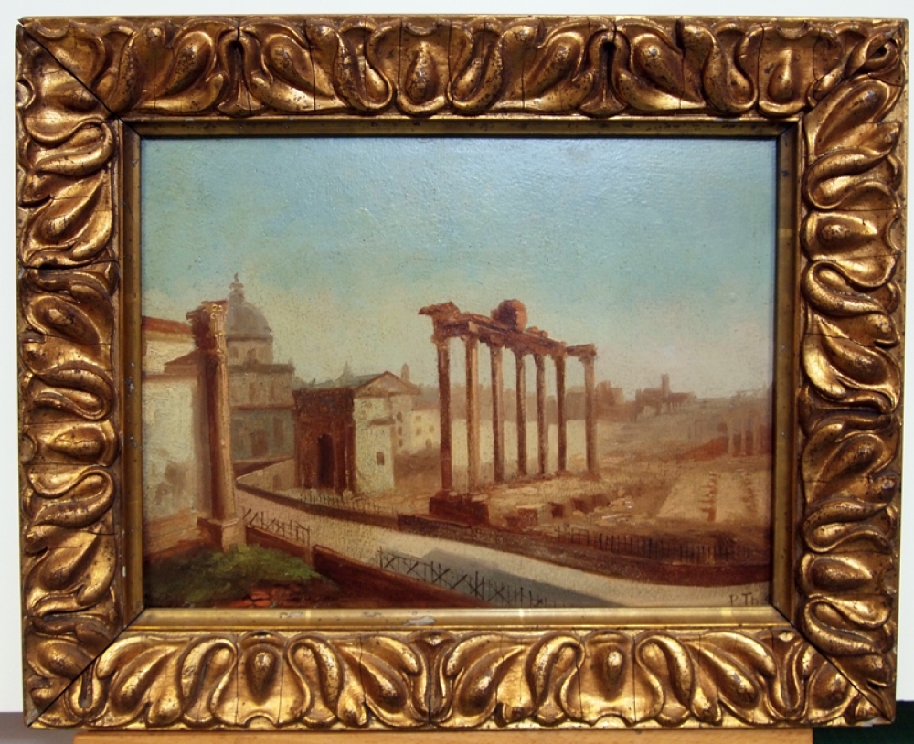 Monogrammist  P.Th., Rom, Blick auf das Forum Romanum, Italien Italia