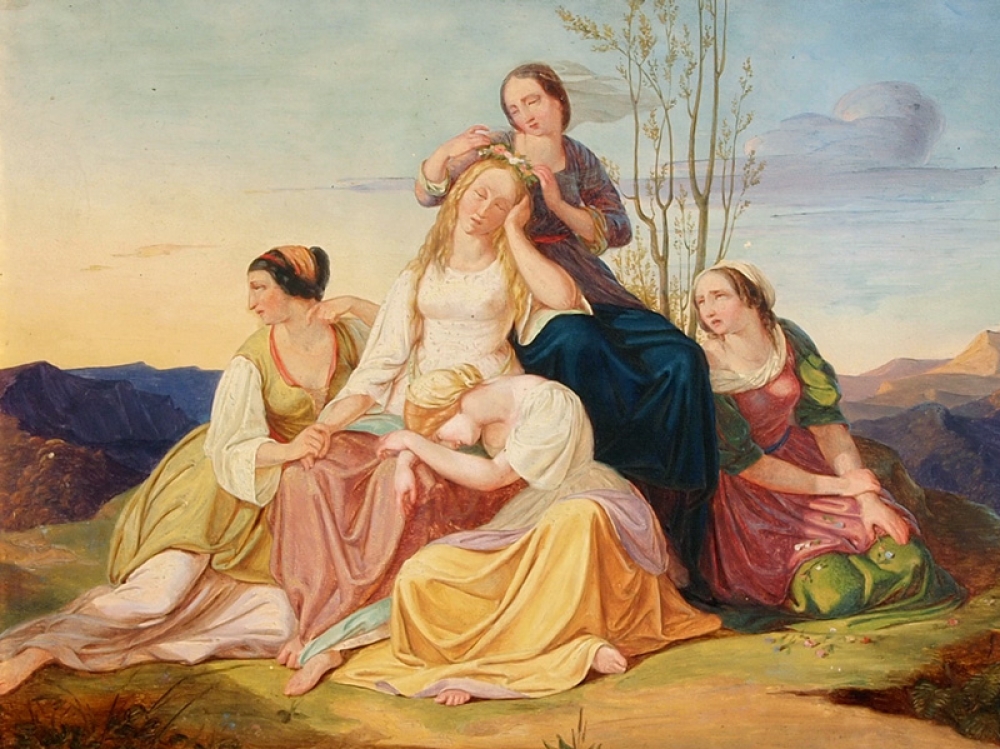 Andreas Josef Fortner, (1809 Prag-1862 München) Flora und die Zephyre,