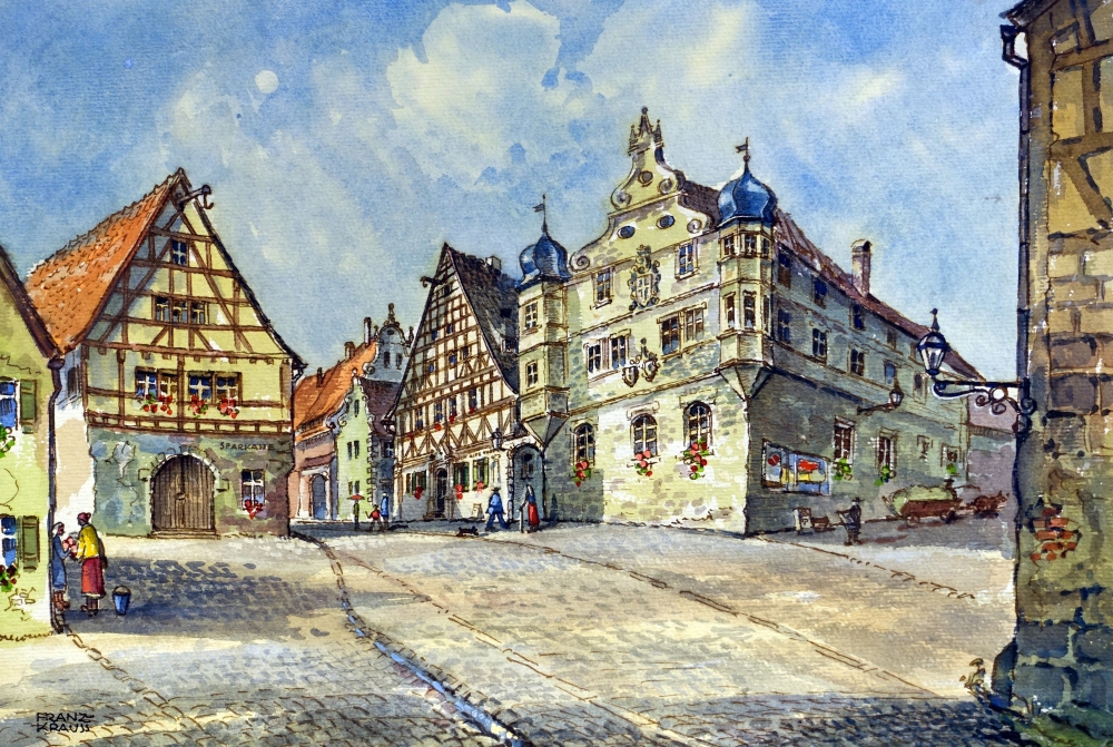 Franz Krauss, Fränkische Stadtansicht