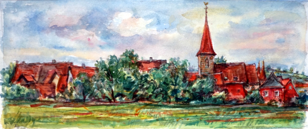 Karl Dörrfuß, Vach mit Kirche