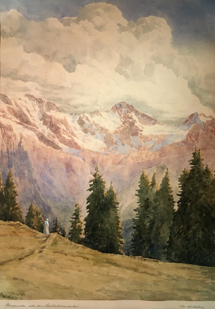 Martin Wilhelm, Abendwolken über dem Lauterbrunnental, Berner Oberland