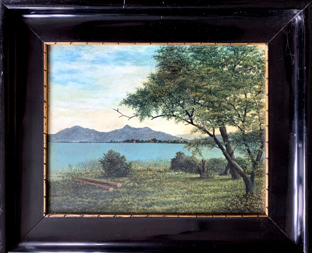 August Carl Graf von Seinsheim (zug.), Blick über den Starnberger See auf Possenhofen