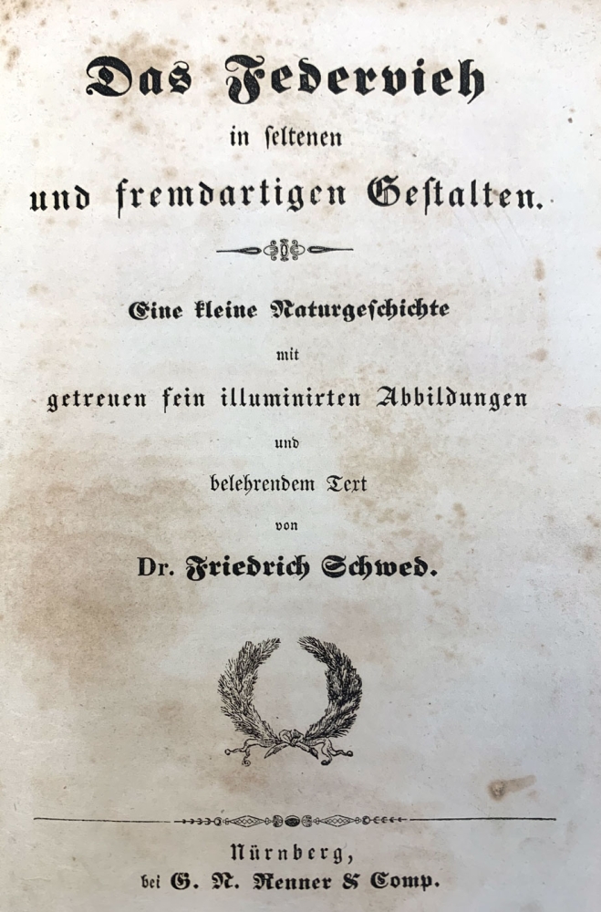 Dr. Friedrich Schwed (Friedrich Schultheiss), Das Federvieh