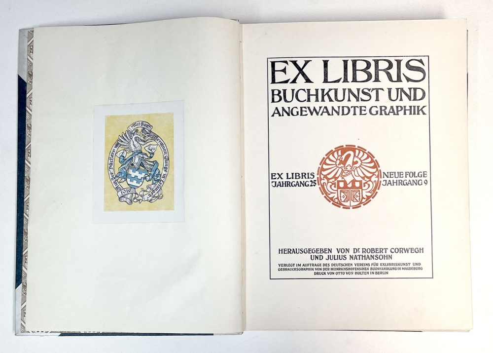 Corwegh & Nathansohn, bookplates book art and applied graphics volume 25, new series, volume 9 (1915)