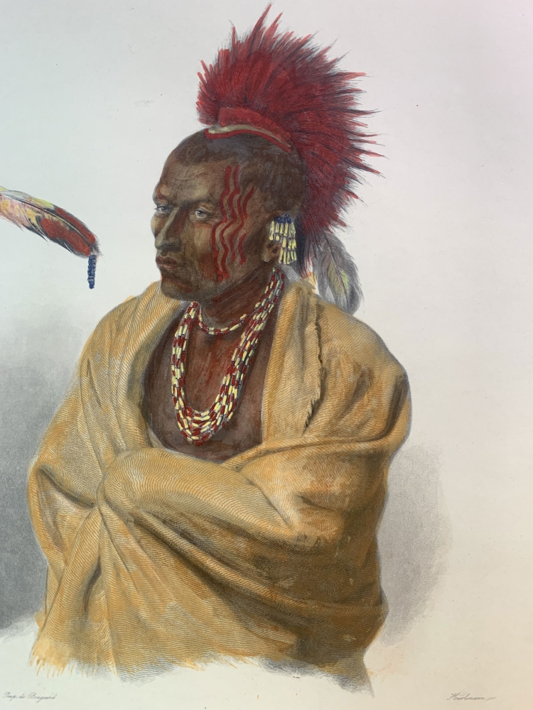 Karl Bodmer, Massika, Saki Indianer. Wakusasse, Musquake Indianer