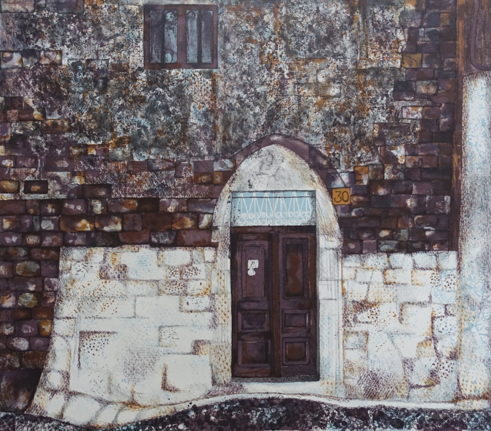 Brigitta Heyduck, Hausfassade auf Rhodos