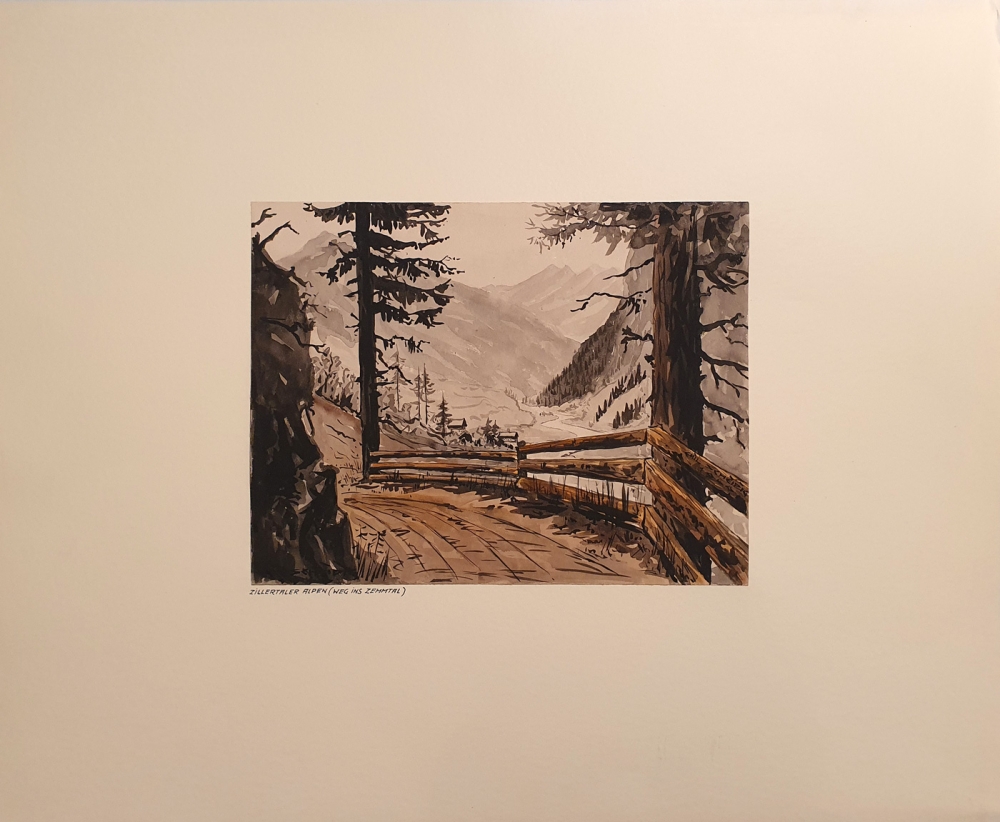 Emil Scheidig, Zillertal Alps (Path to Zemmtal)