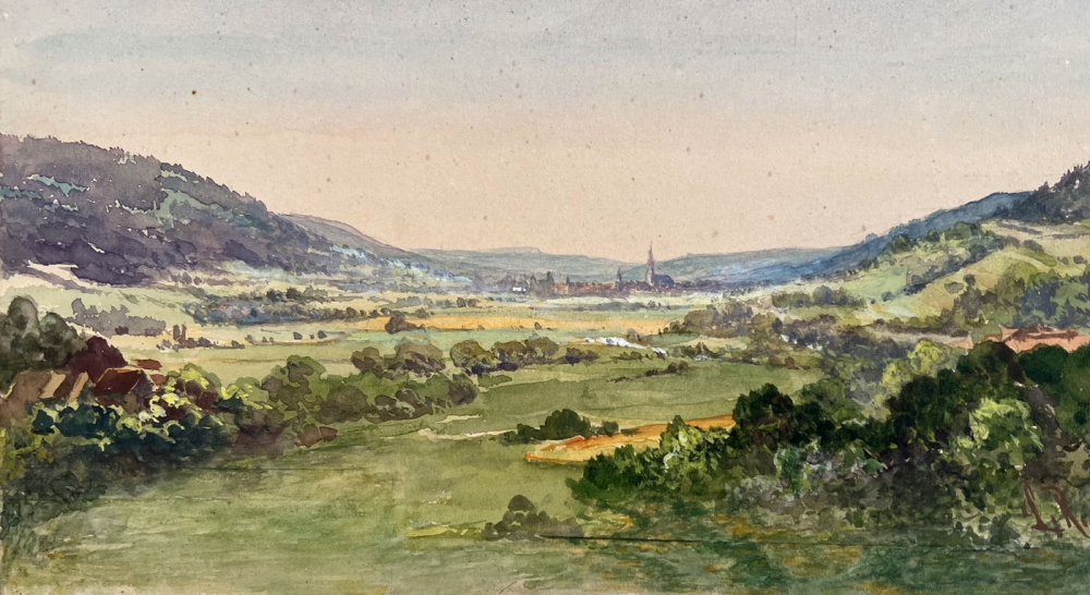 Lorenz Ritter, View of Ebermannstadt from Streitberg