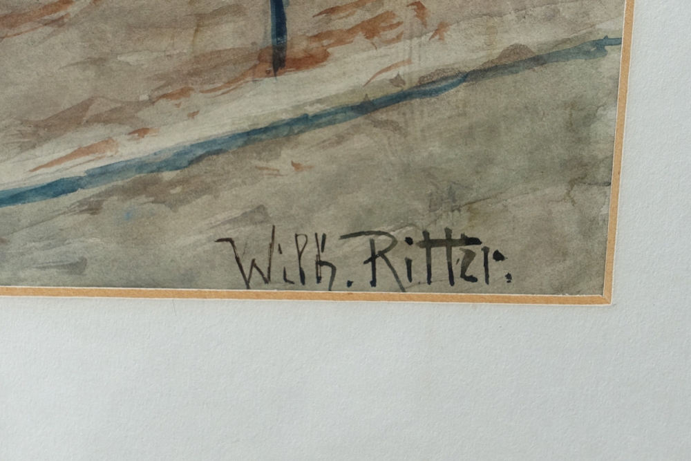 Wilhelm Ritter, Blick über die Stadtmauer auf die Burg in Nürnberg