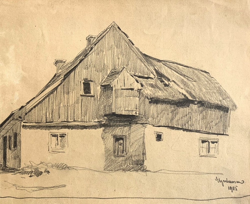 Julius Schrag, Farmhouse in Etzenhausen Dachau 1905