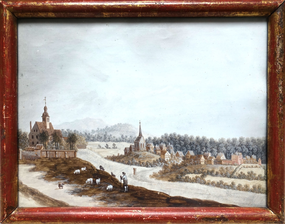 Aquarell um 1800, Nürnberg, St. Jobst / Mögeldorf