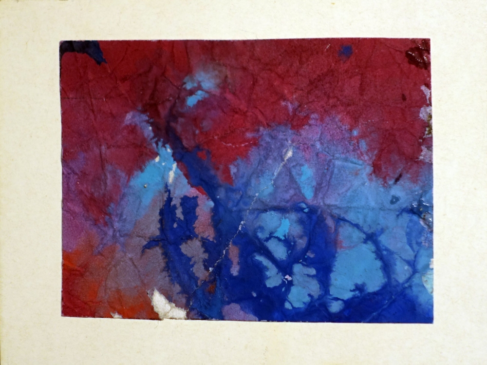 Hans Kern, Composition with blue and red