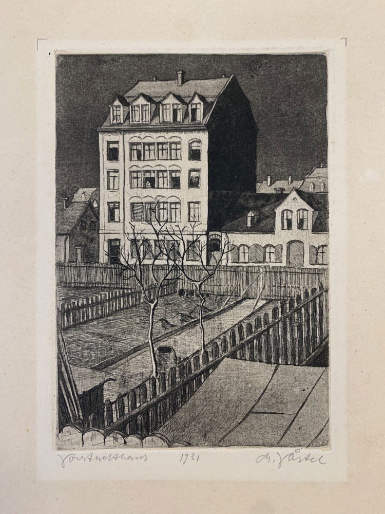 Ch. Vöstel od. Viertel?, Vorstadthaus 1931