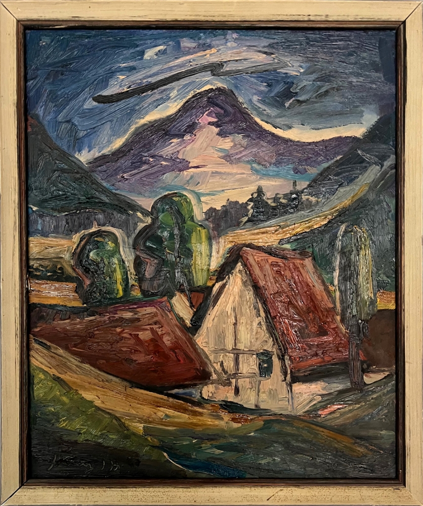 Unbekannter Expressionist, Haus in den Bergen