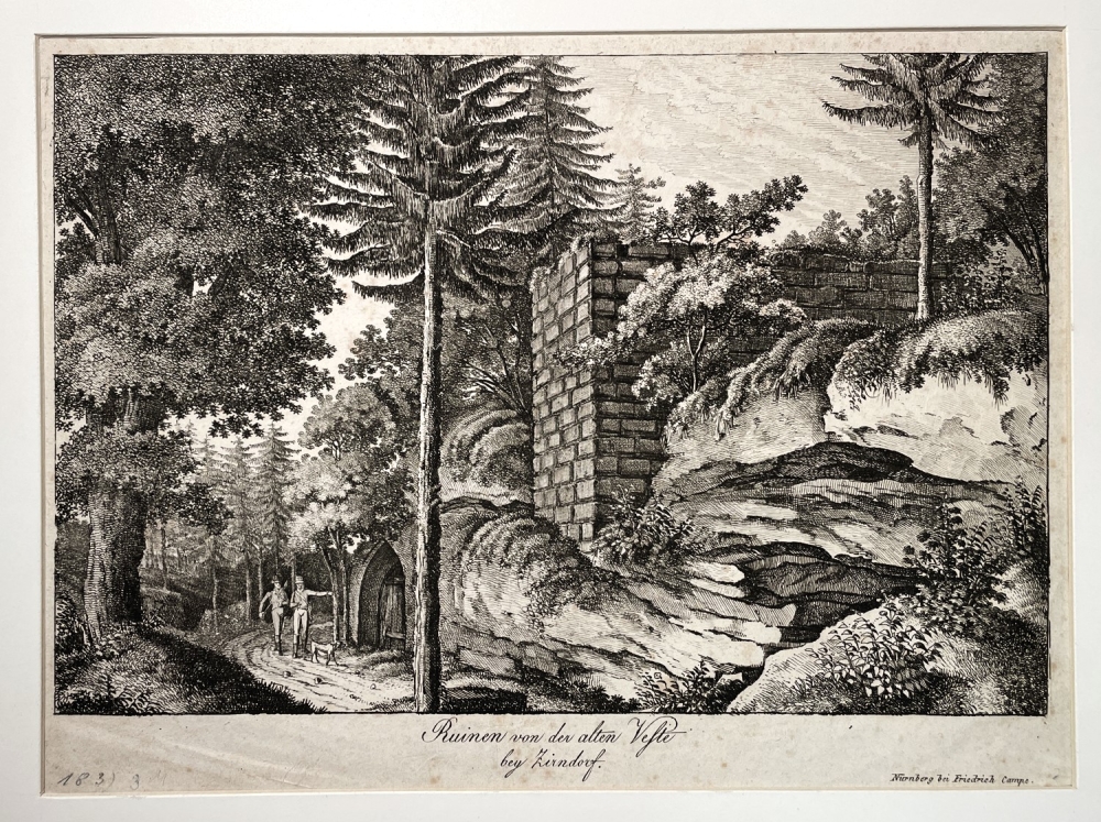 Publisher Friedrich Campe, Ruins of the old fortress near Zirndorf