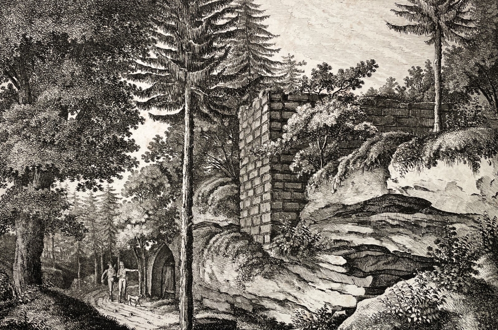 Publisher Friedrich Campe, Ruins of the old fortress near Zirndorf