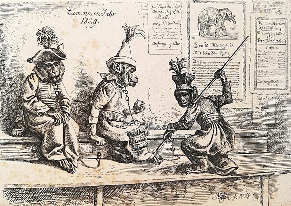 Johann Adam Klein, Monkeys - for the new year