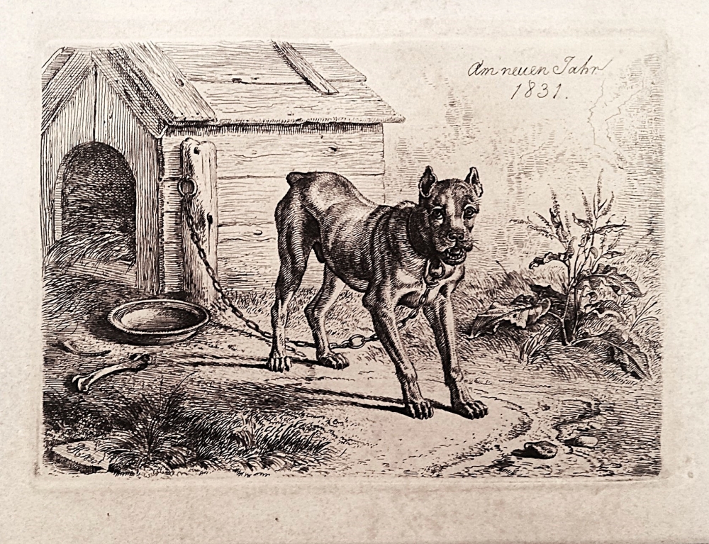 Johann Adam Klein, Am neuen Jahr (Der Hund und seine Hütte)