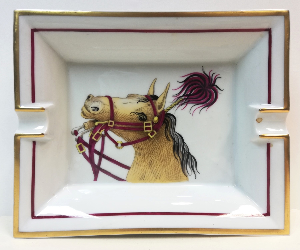 Hermes horse ashtray