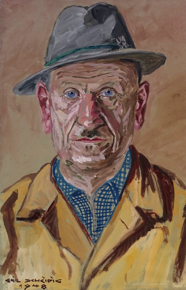 Emil Scheidig, Portrait of an elderly gentleman 1948