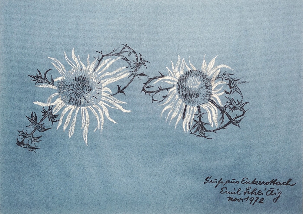 Emil Scheidig, The Two Flowers in Blue (1972)